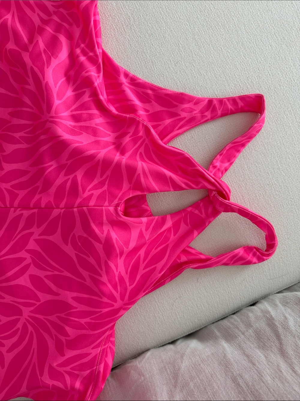 Vineyard Vines Hot Pink Floral-Print Tank Dress - Picture 4 of 4